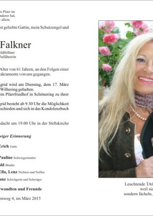 Portrait von Ingrid Falkner