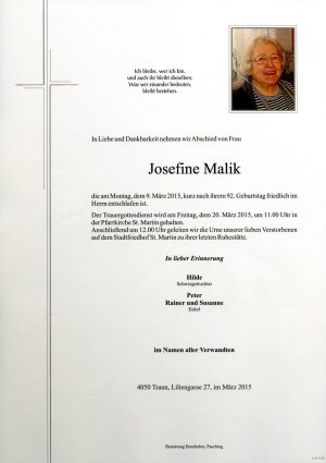 Portrait von Josefine Malik