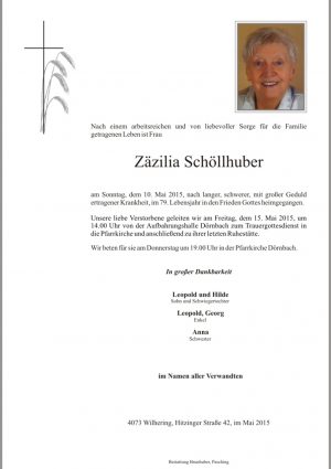 Portrait von Zäzilia Schöllhuber
