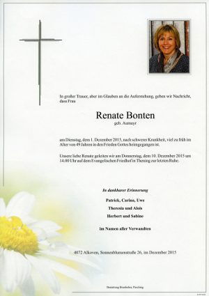 Portrait von Renate Bonten