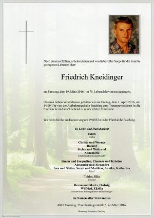 Portrait von Friedrich Kneidinger
