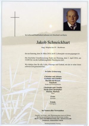 Portrait von Jakob Schneickhart