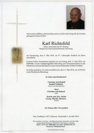 Portrait von Karl Richtsfeld