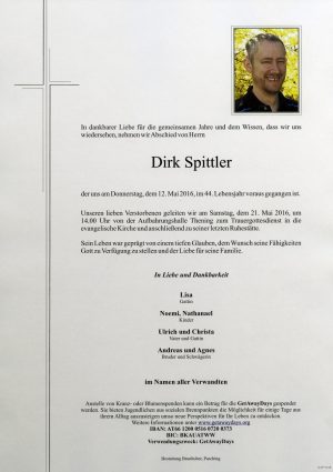 Portrait von Dirk Spittler