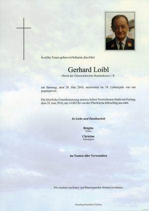 Portrait von Gerhard Loibl