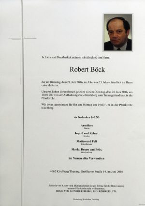 Portrait von Robert Böck