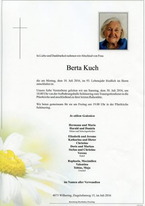 Portrait von Berta Kuch
