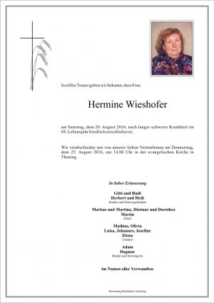 Portrait von Hermine Wieshofer