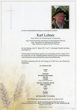 Portrait von Karl Lehner