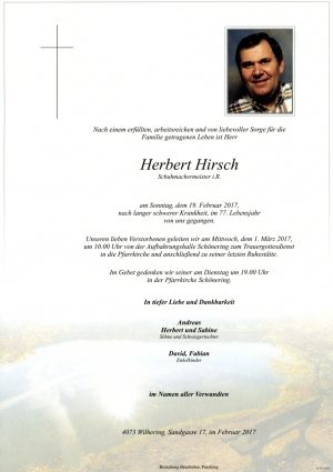 Portrait von Herbert Hirsch