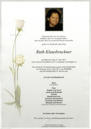Portrait von Ruth Klausbruckner