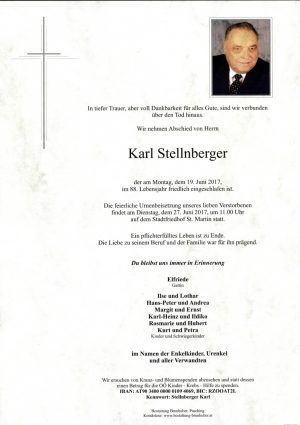 Portrait von Karl Stellnberger