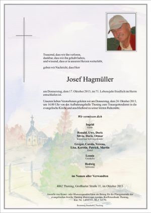 Portrait von Josef Hagmüller