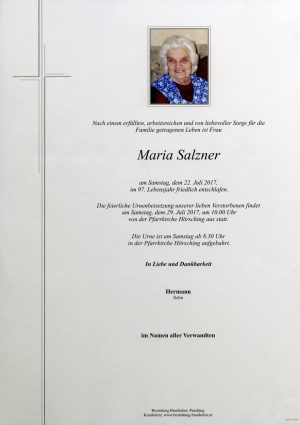 Portrait von Maria Salzner