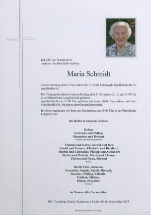 Portrait von Maria Schmidt