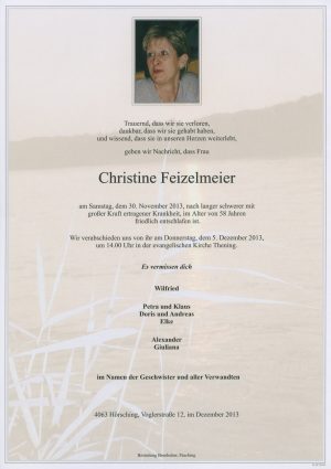 Portrait von Christine Feizlmeier
