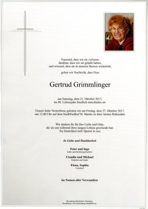 Portrait von Gertrud Grimmlinger