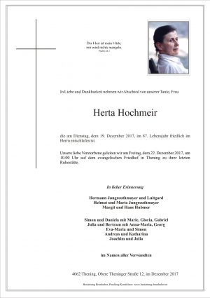 Portrait von Herta Hochmeir