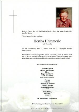 Portrait von Hertha Hämmerle