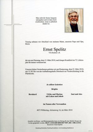 Portrait von Ernst Spelitz