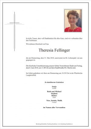 Portrait von Theresia Fellinger