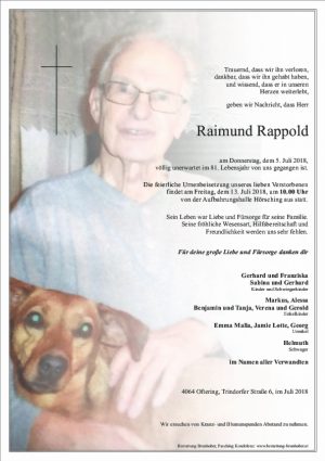 Portrait von Raimund Rappold