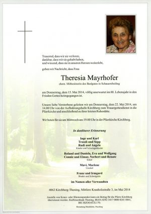 Portrait von Theresia Mayrhofer