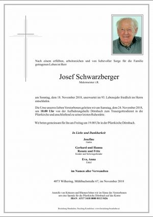 Portrait von Josef Schwarzberger