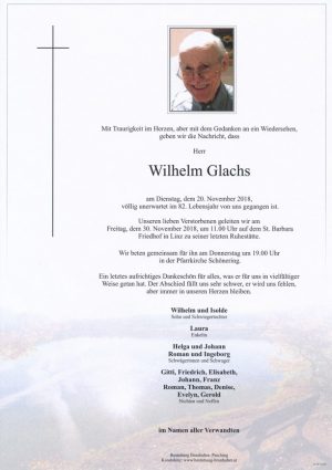 Portrait von Wilhelm Glachs