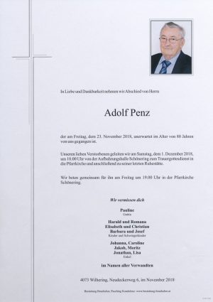 Portrait von Adolf Penz