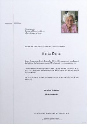 Portrait von Herta Reiter