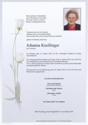 Portrait von Johanna Knollinger