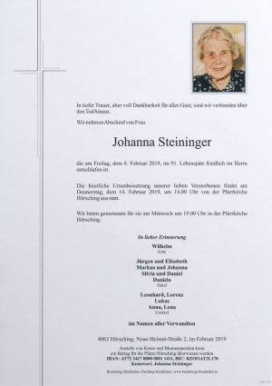 Portrait von Johanna Steininger