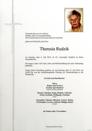 Portrait von Theresia Rudzik