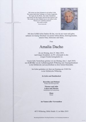Portrait von Amalia Dacho