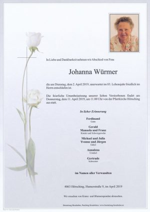 Portrait von Johanna Würmer