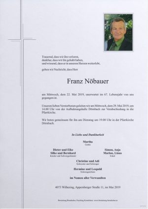 Portrait von Franz Nöbauer