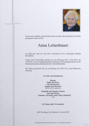Portrait von Anna Leitenbauer