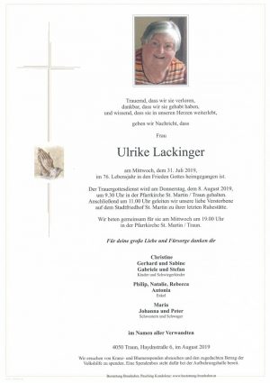 Portrait von Ulrike Lackinger