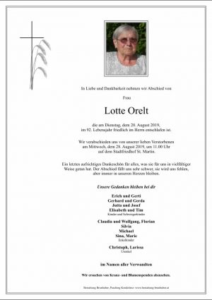 Portrait von Lotte Orelt