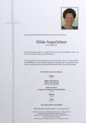 Portrait von Hilda Angerlehner
