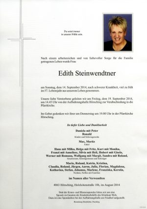 Portrait von Edith Steinwendtner