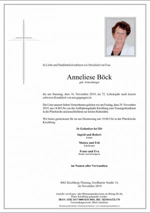 Portrait von Anneliese Böck
