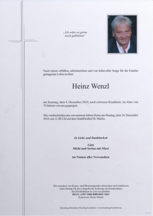 Portrait von Heinz Wenzl