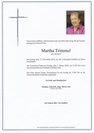 Portrait von Martha Trimmel