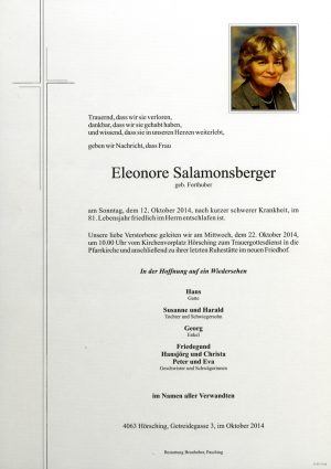 Portrait von Eleonore Salamonsberger