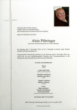 Portrait von Alois Pühringer