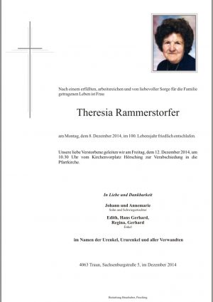 Portrait von Theresia Rammerstorfer
