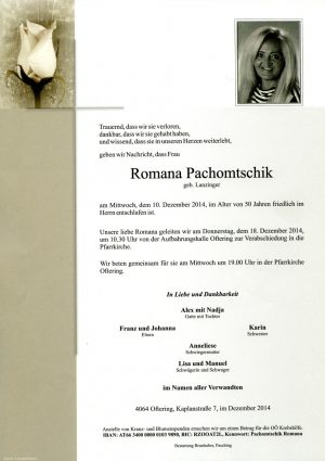 Portrait von Romana Pachomtschik